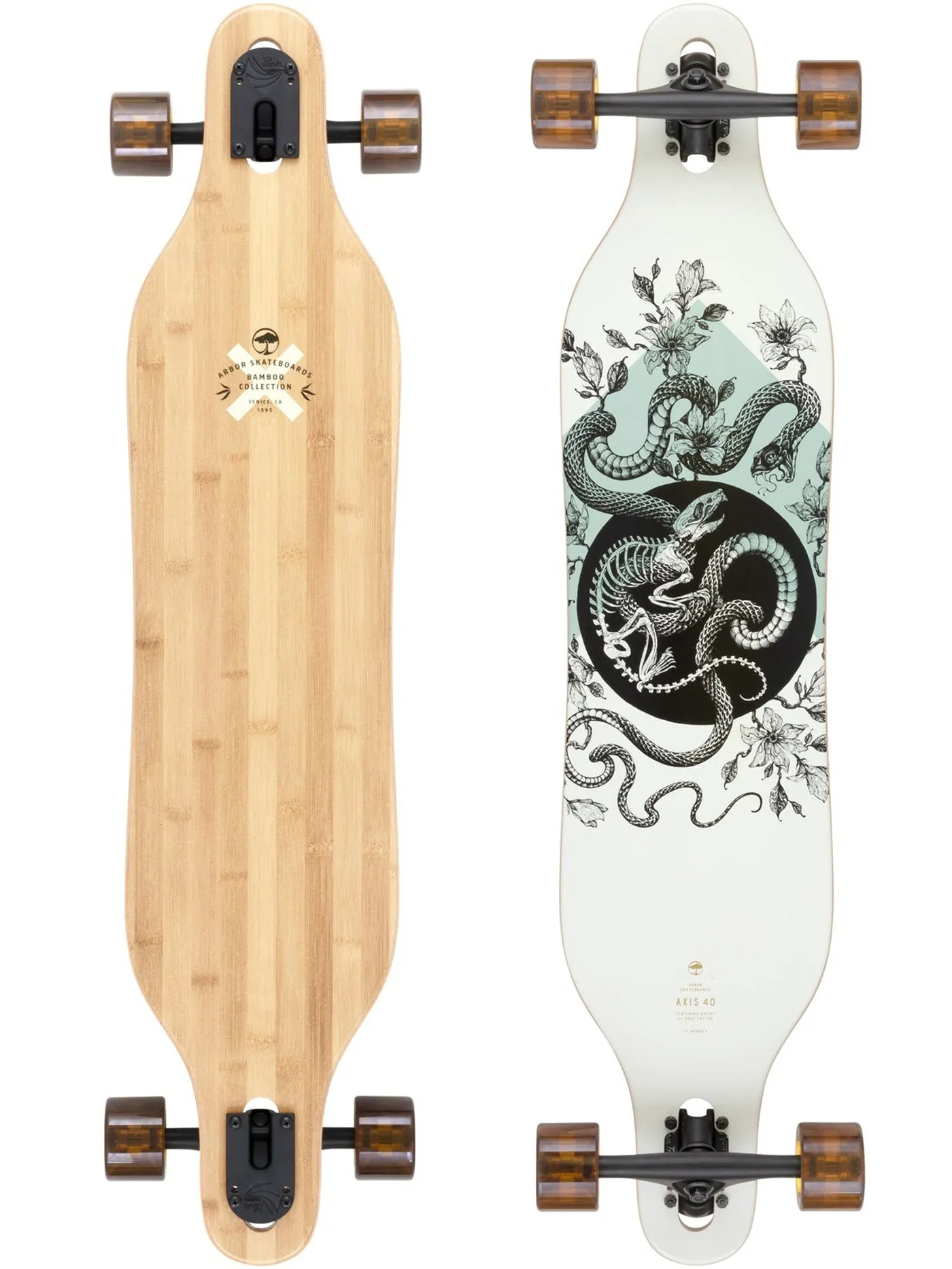 Drop Thru Bamboo Axis 40 Complete Longboard