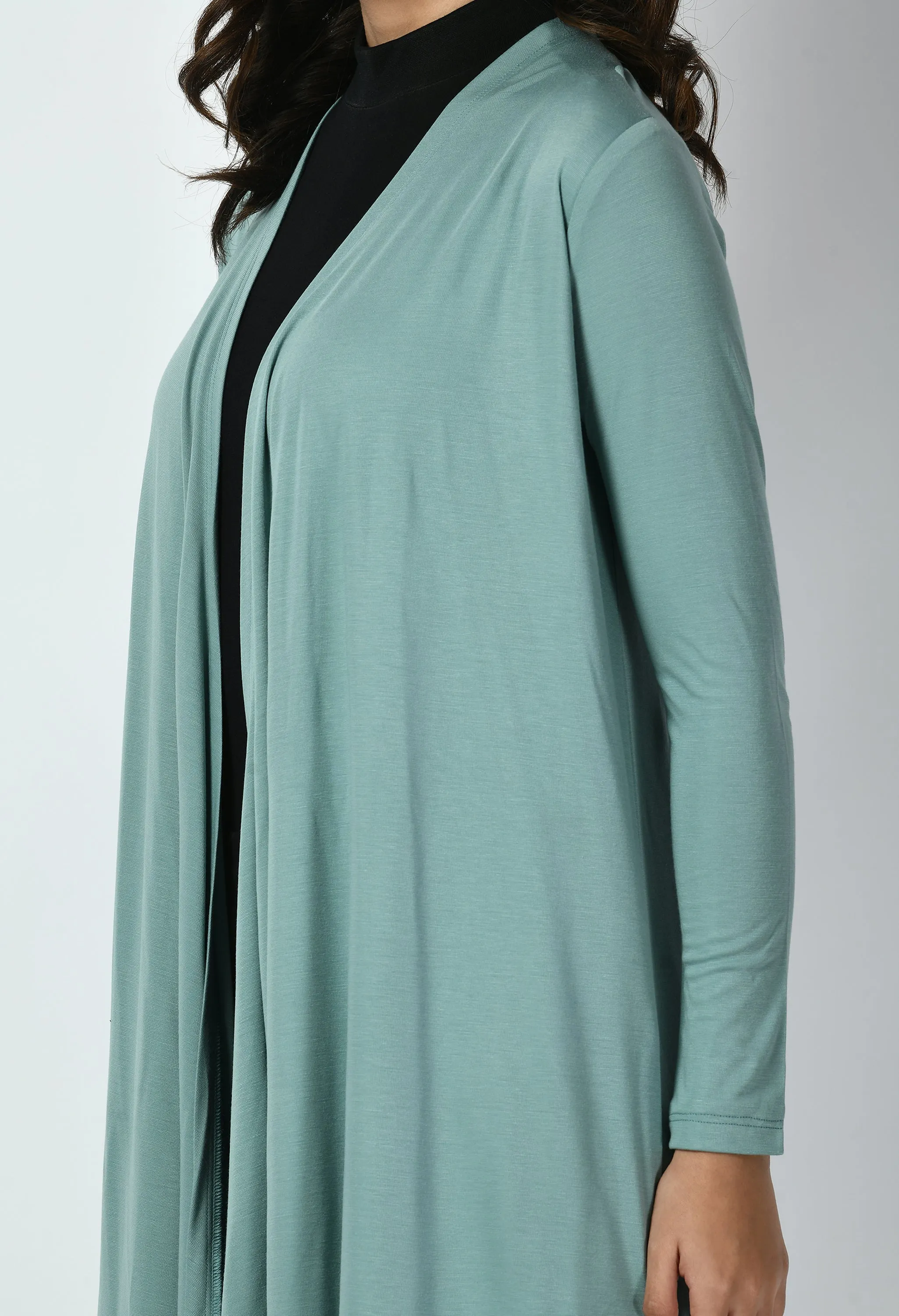 Exude Supreme Longline Shrug (Cyan Blue)