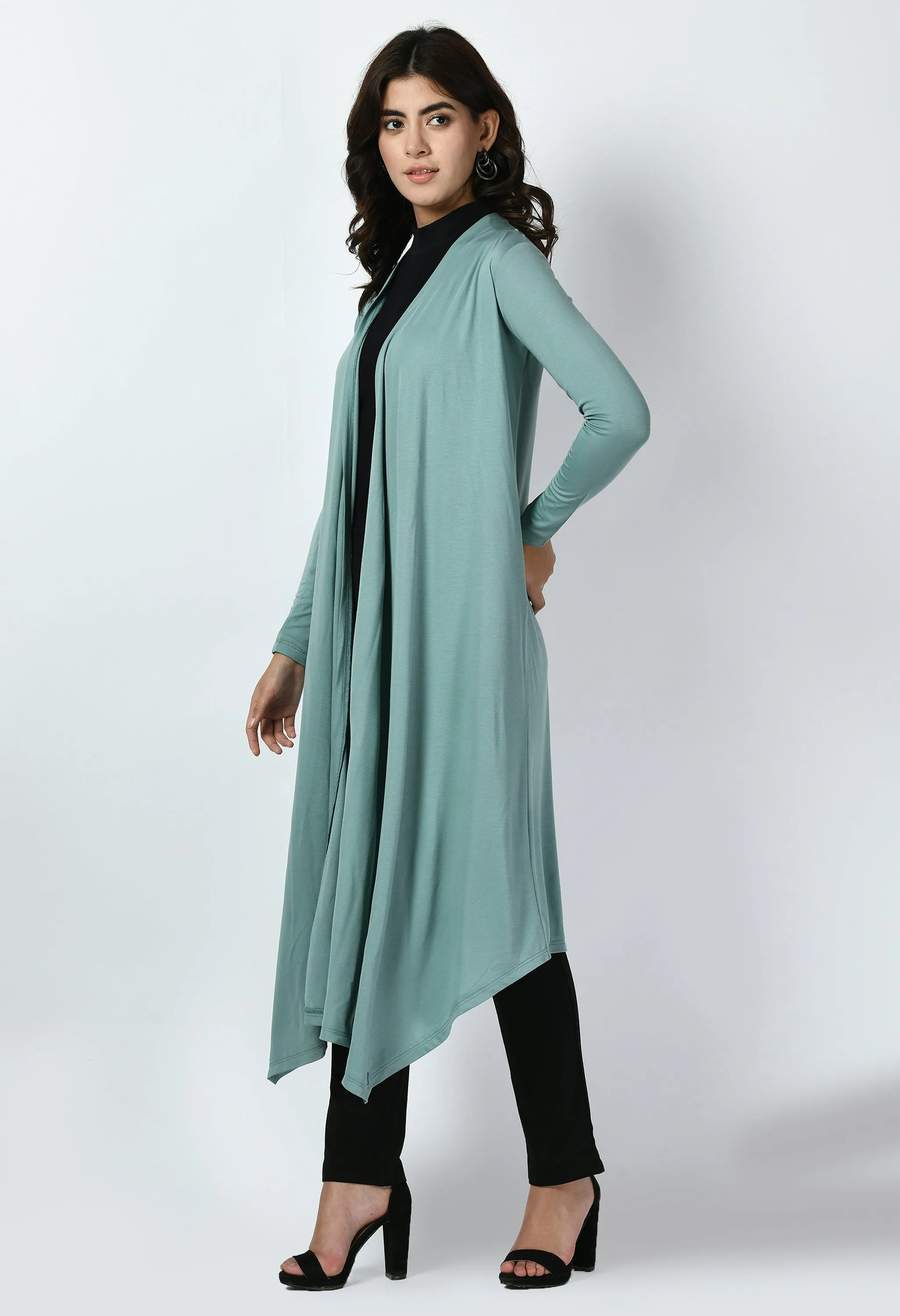 Exude Supreme Longline Shrug (Cyan Blue)