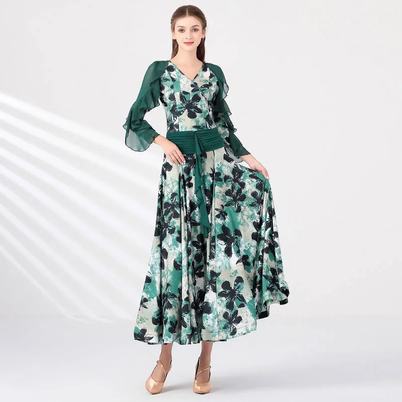 Forest Fantasy Ballroom Dancing Practice Dress | MY867