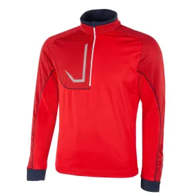 Galvin Green Daxton Insula Golf Pullover - Red/Navy/White