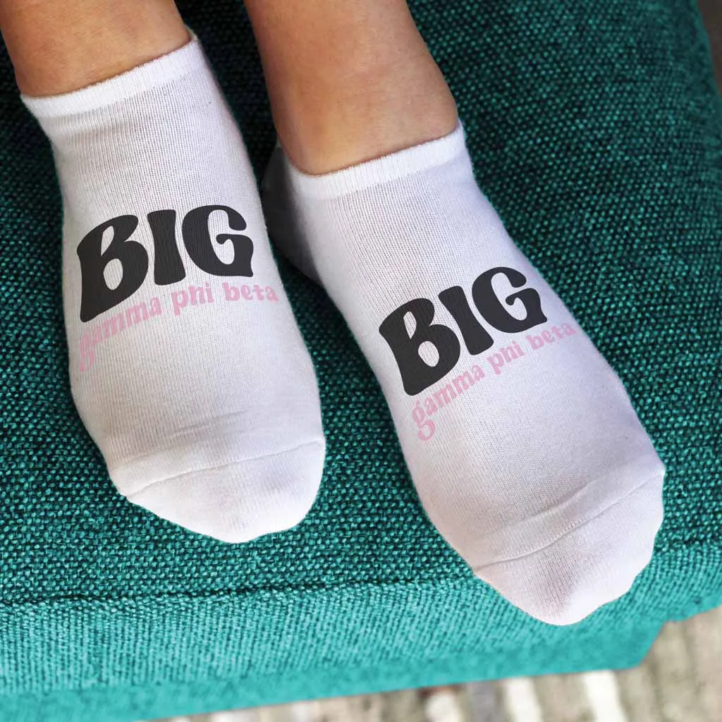 Gamma Phi Beta No Show Socks for Bigs and Littles