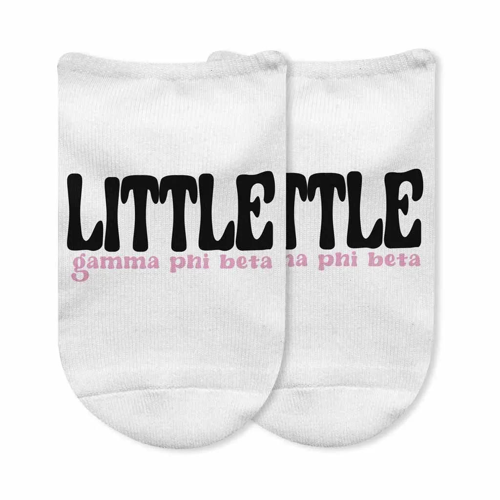 Gamma Phi Beta No Show Socks for Bigs and Littles