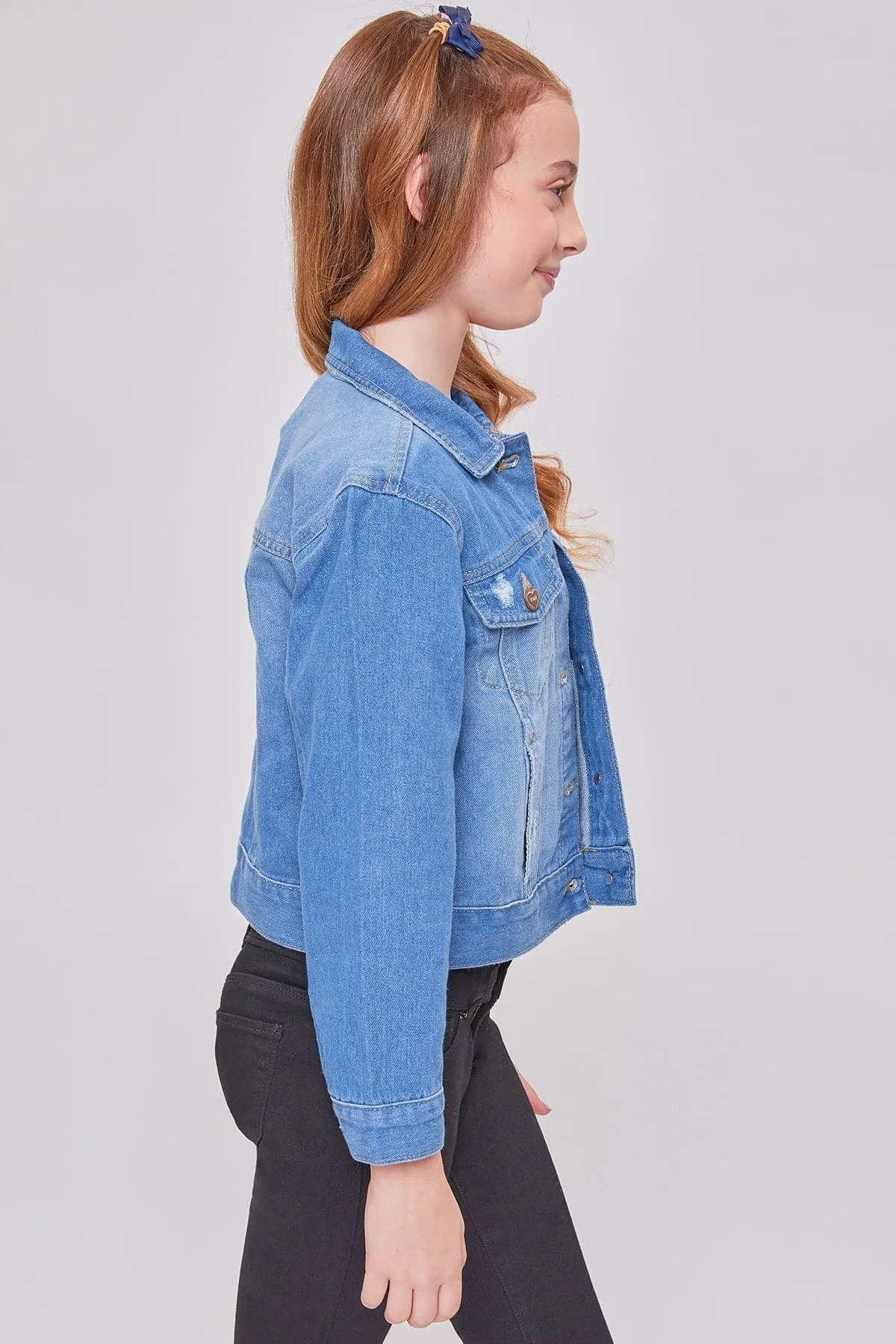 Girls Essential Oversized Denim Jacket