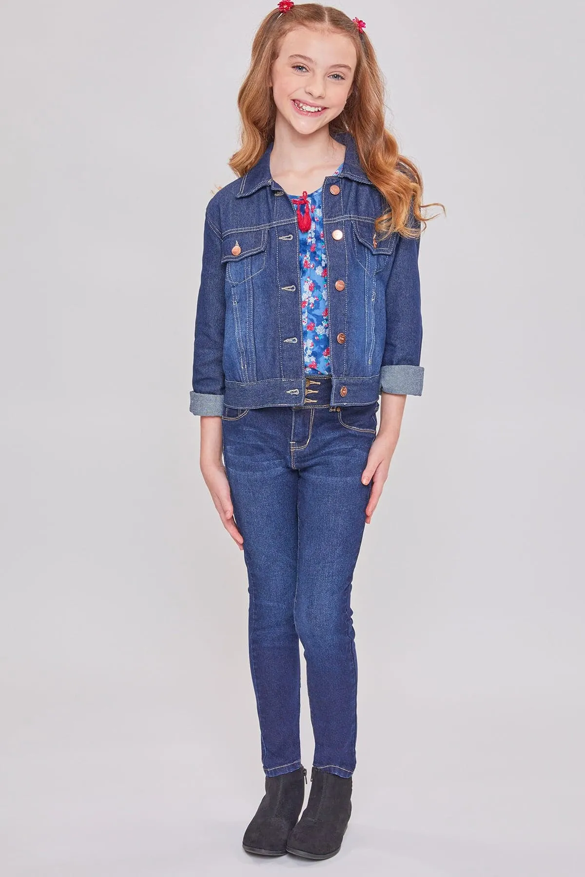 Girls Essential Oversized Denim Jacket