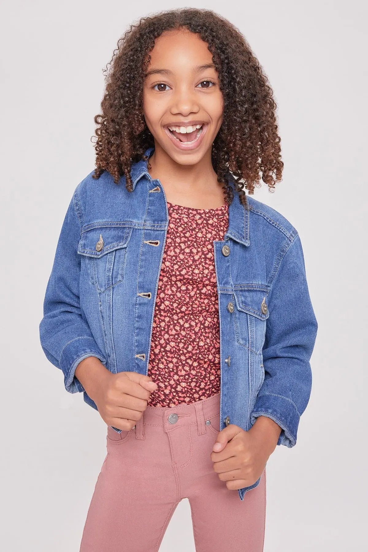 Girls Essential Oversized Denim Jacket