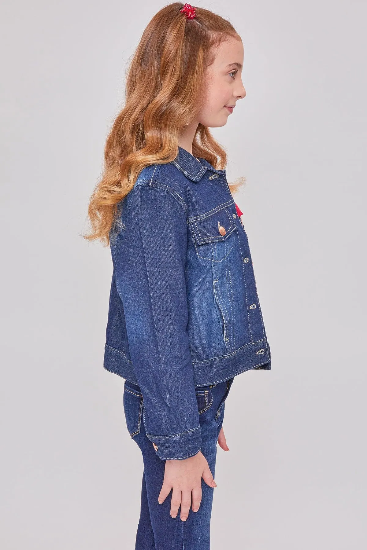 Girls Essential Oversized Denim Jacket