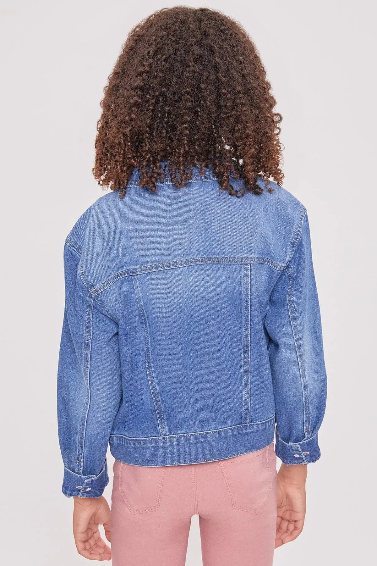 Girls Essential Oversized Denim Jacket