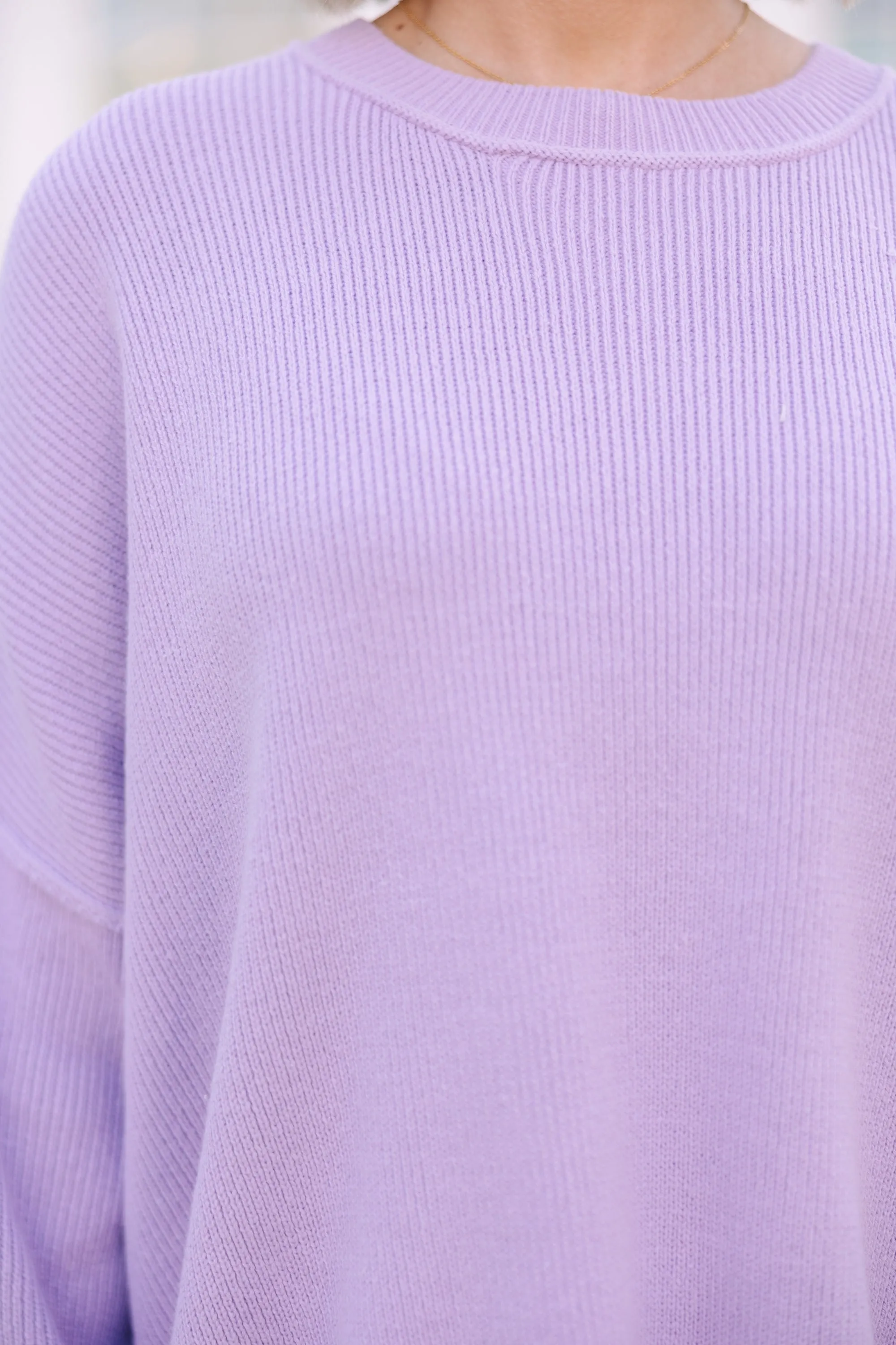 Give You Joy Lavender Purple Dolman Sweater