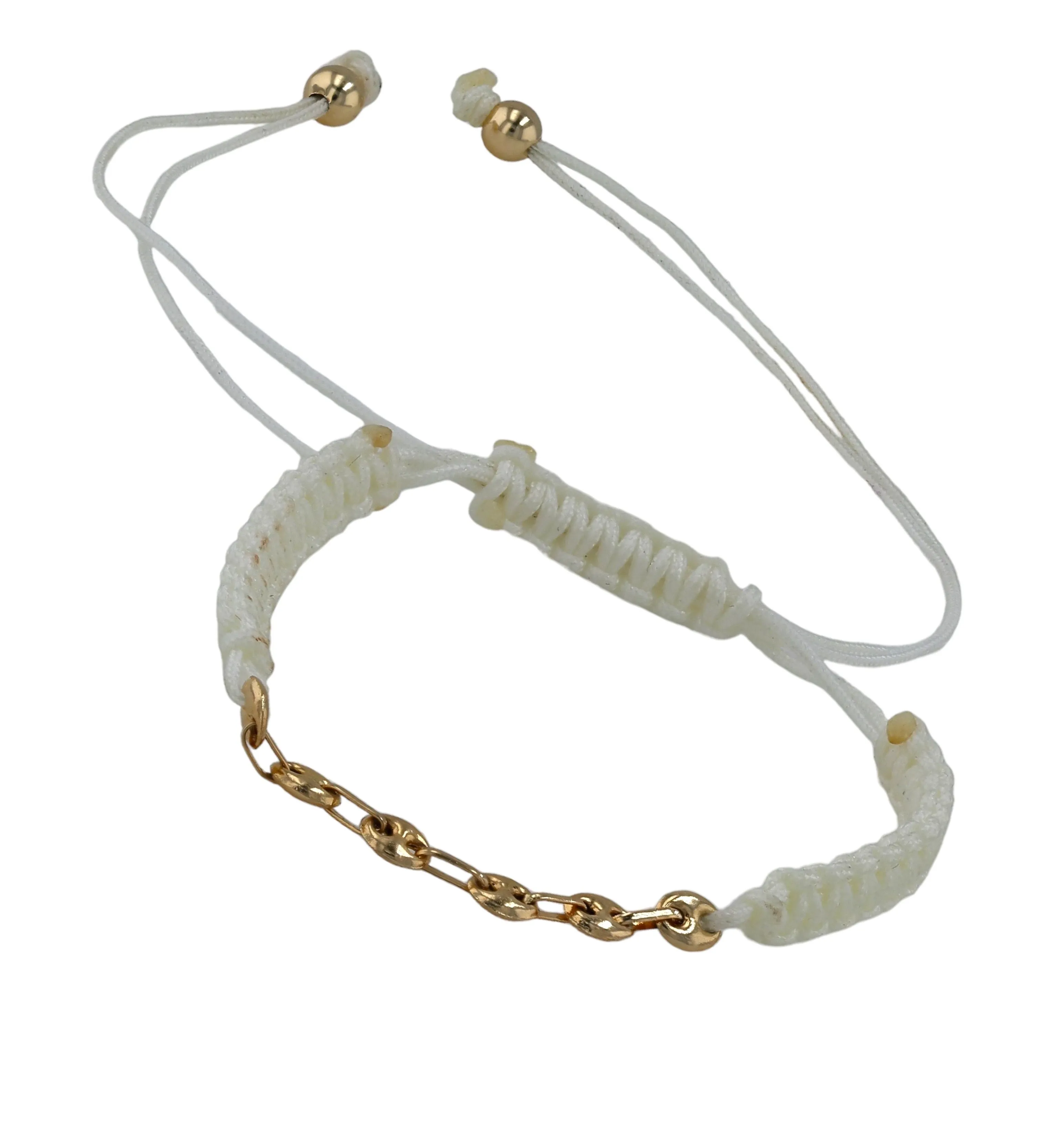 Gold 18k macrame bracelet