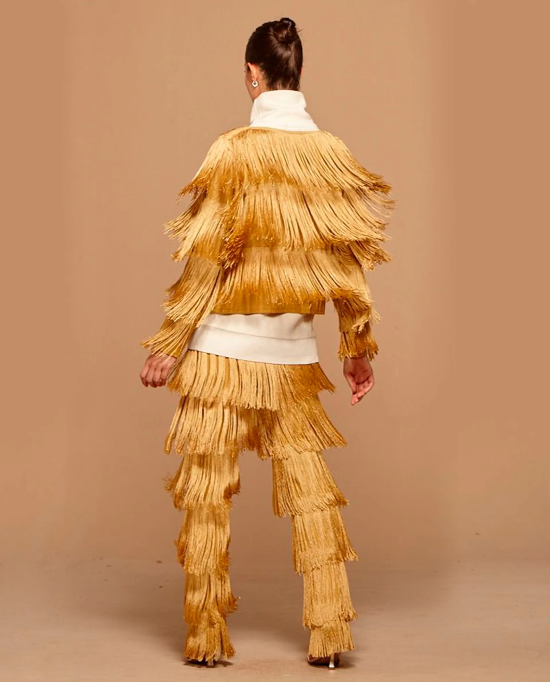 Gold Fringes Coat