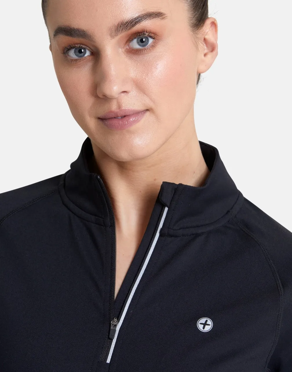 Gym Coffee Relentless Quarter Zip (Womens) - Black