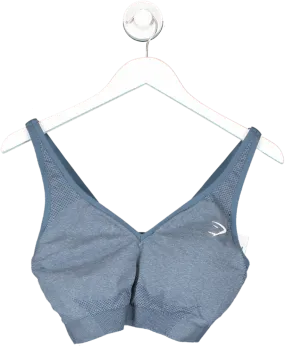 gymshark Blue V Neck Sports Bra UK XXL