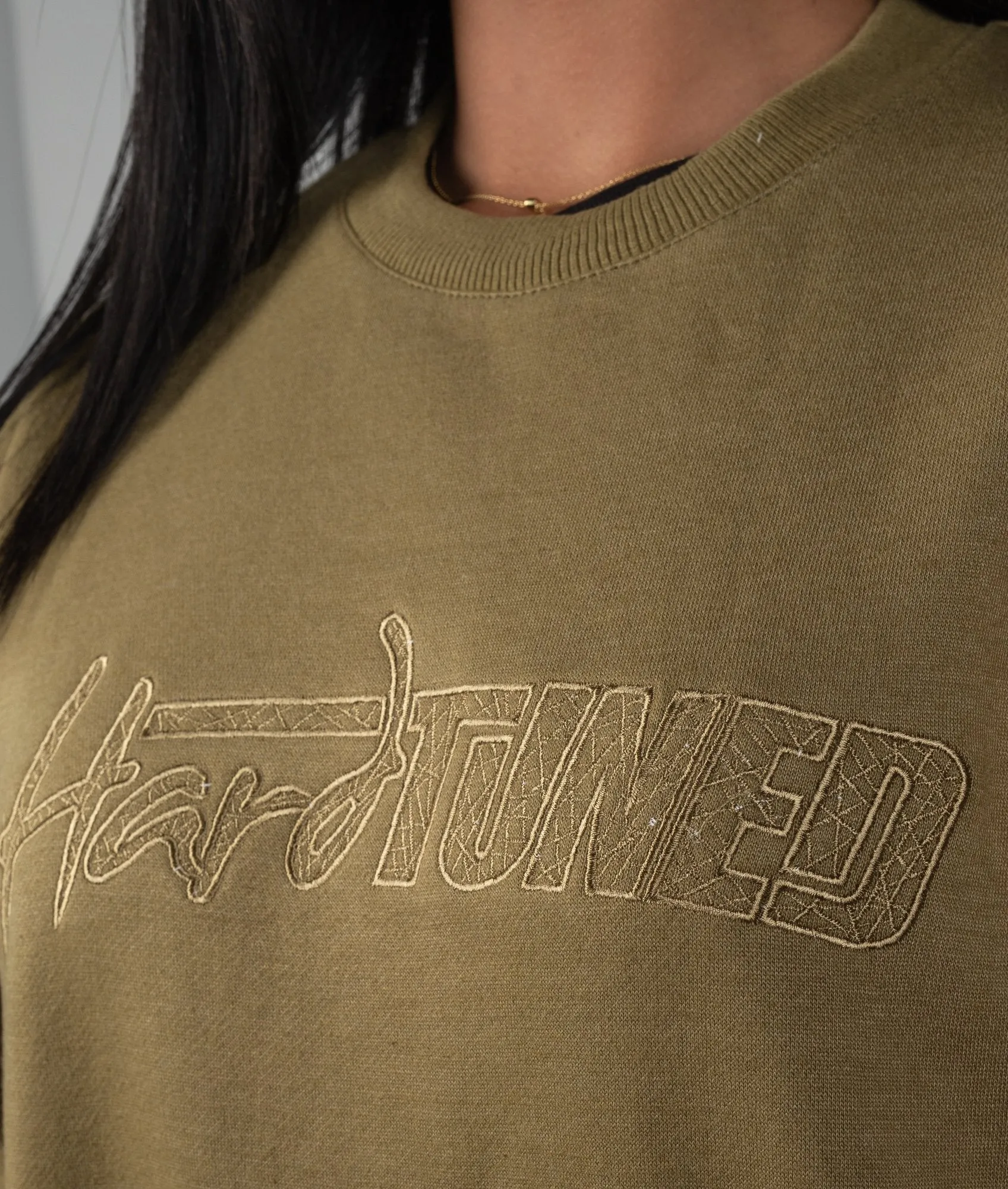 HT Embroidered Sweater - Olive