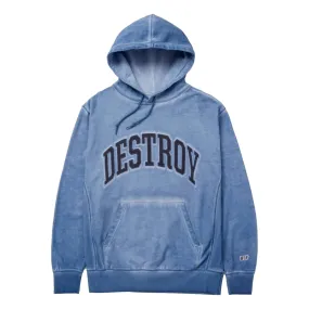 HUF DESTROY REBUILD FADED P/O HOODIE-BLUE