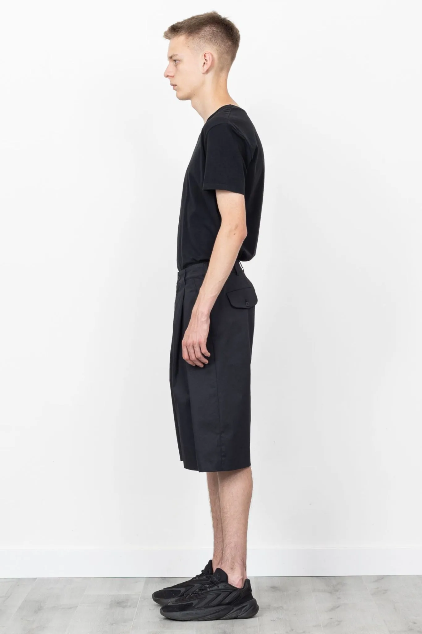 Inverted Pleat Shorts