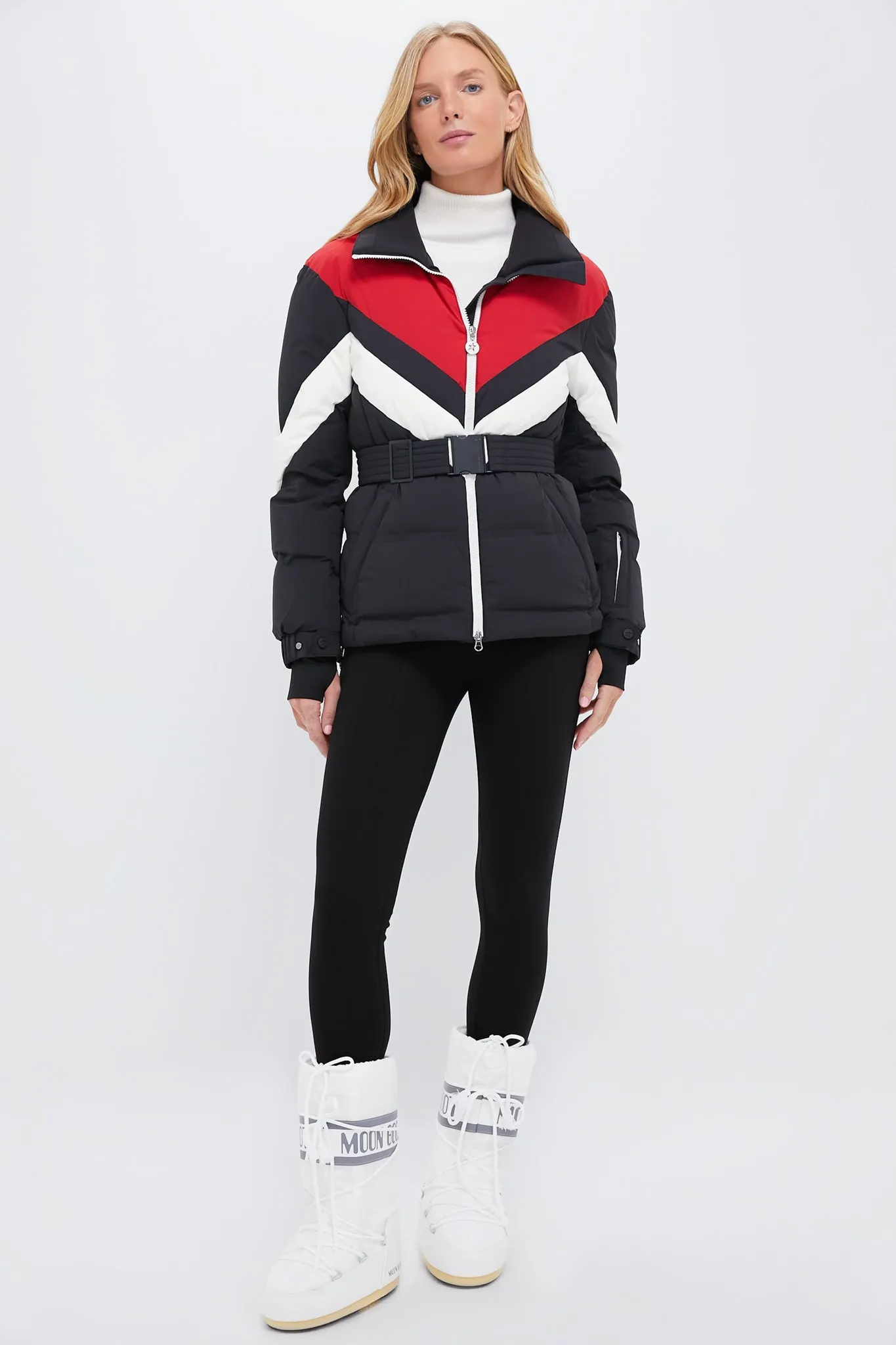 Jet Black and Red JG Ski Parka