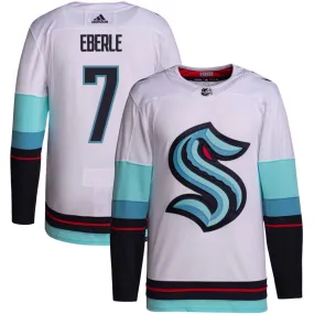 Jordan Eberle Seattle Kraken adidas Away Primegreen Authentic Jersey - White