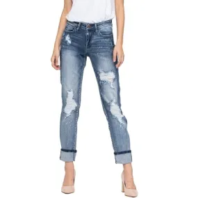 Judy Blue Destroyed Bleach Splatter Jeans