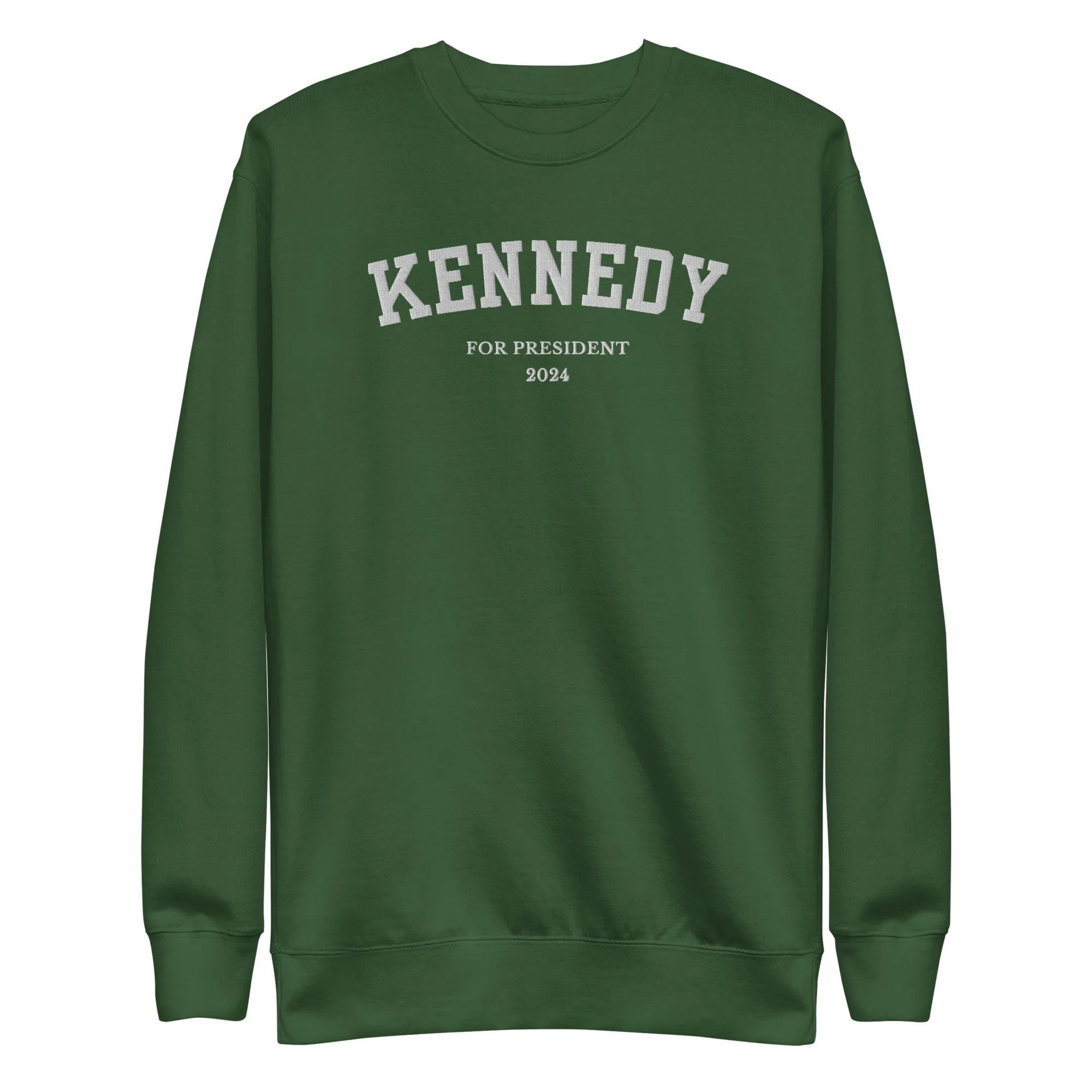 Kennedy for President Embroidered Collegiate Premium Sweatshirt