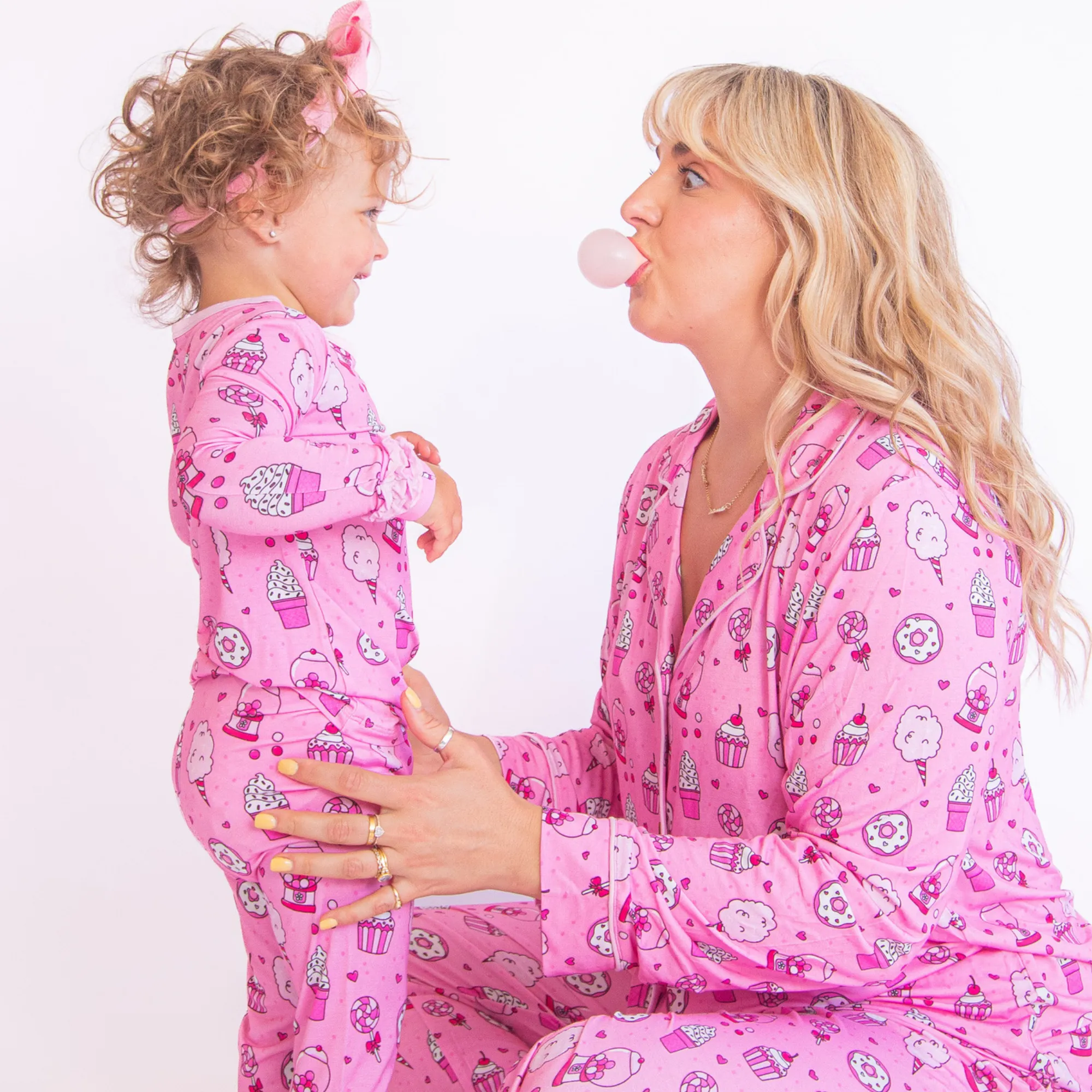 Kiki   Lulu x Rydel SWEETIE Long Sleeve Ruffle Pajamas