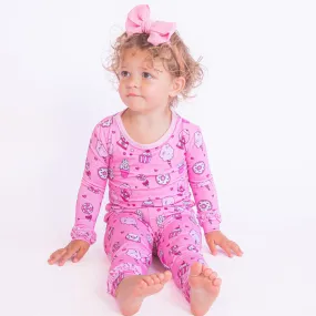 Kiki   Lulu x Rydel SWEETIE Long Sleeve Ruffle Pajamas