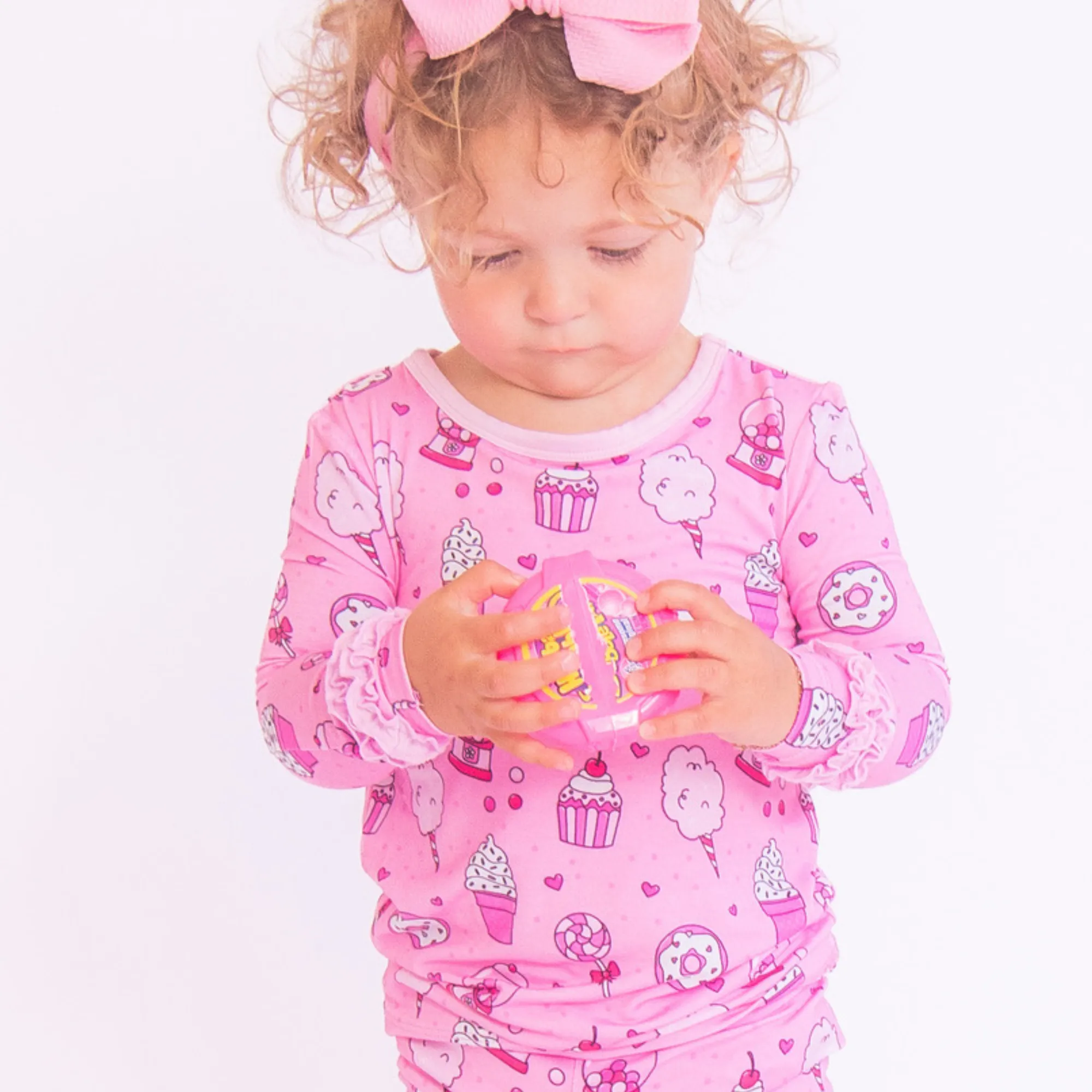 Kiki   Lulu x Rydel SWEETIE Long Sleeve Ruffle Pajamas