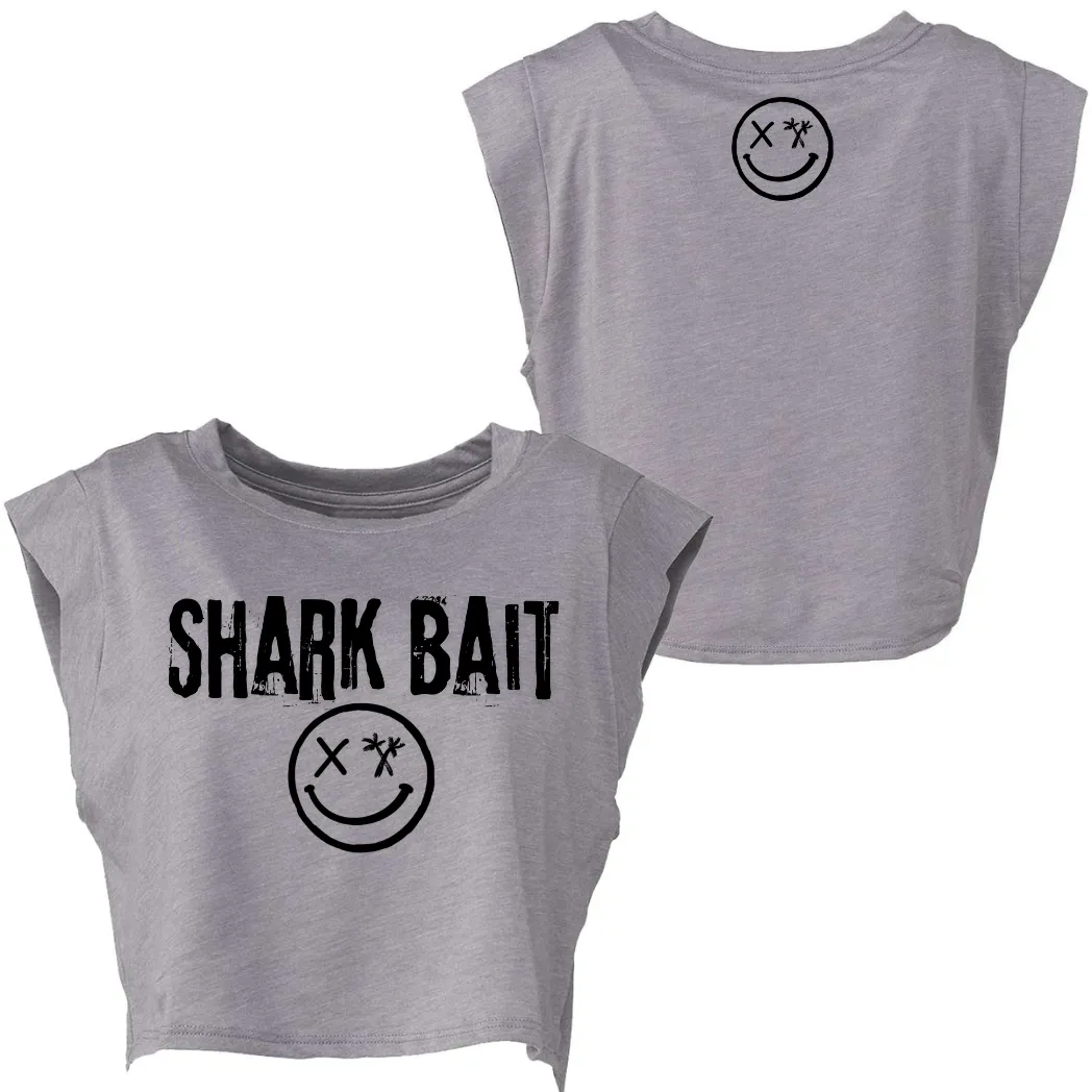 Ladies “SHARK BAIT” Cropped Muscle Tank