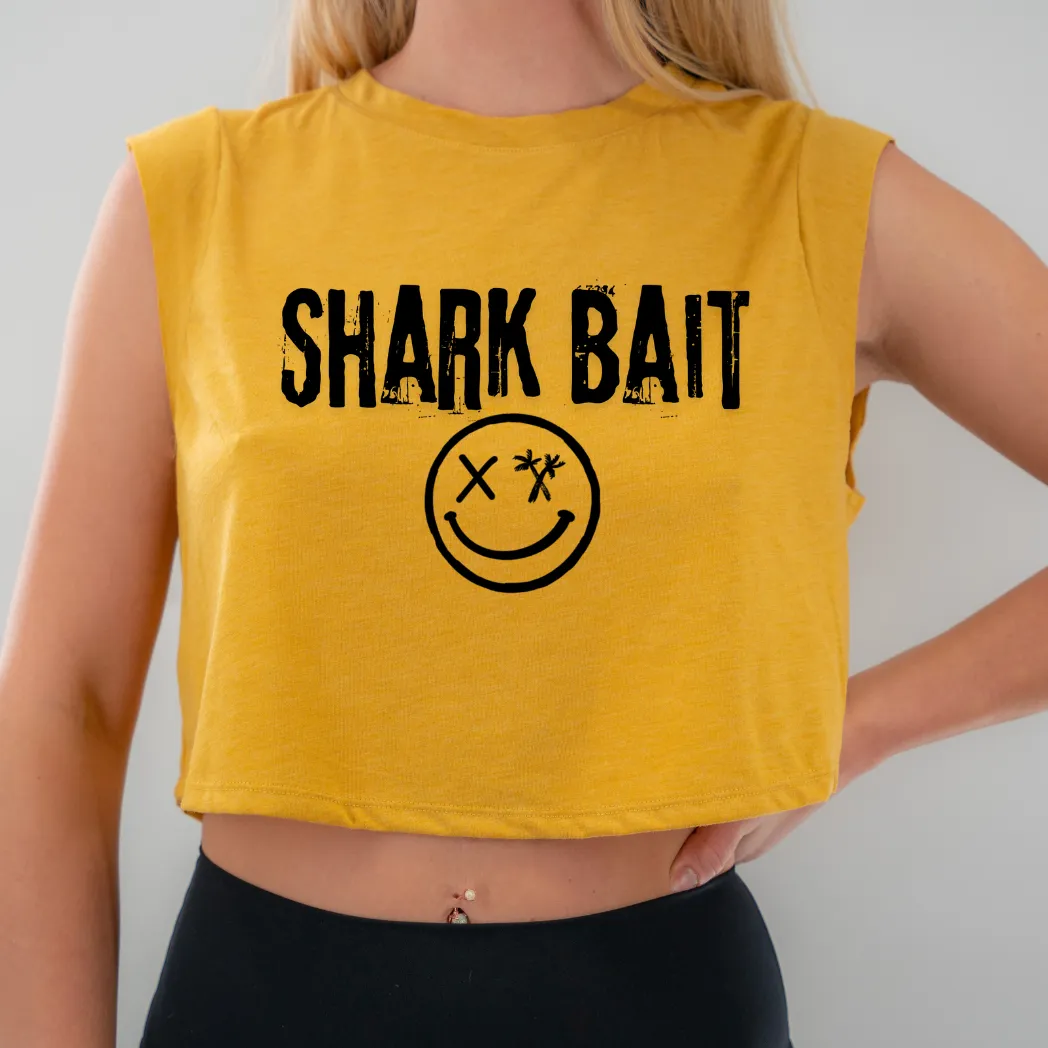 Ladies “SHARK BAIT” Cropped Muscle Tank