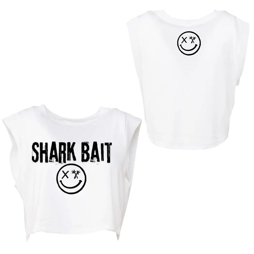 Ladies “SHARK BAIT” Cropped Muscle Tank