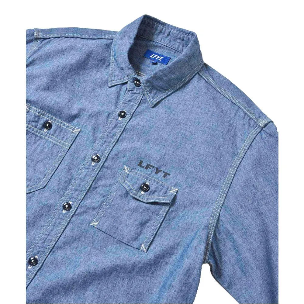 LAFAYETTE UNION MADE CLASSIC CHAMBRAY SHIRT-BLUE