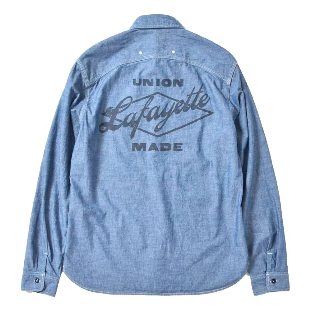 LAFAYETTE UNION MADE CLASSIC CHAMBRAY SHIRT-BLUE