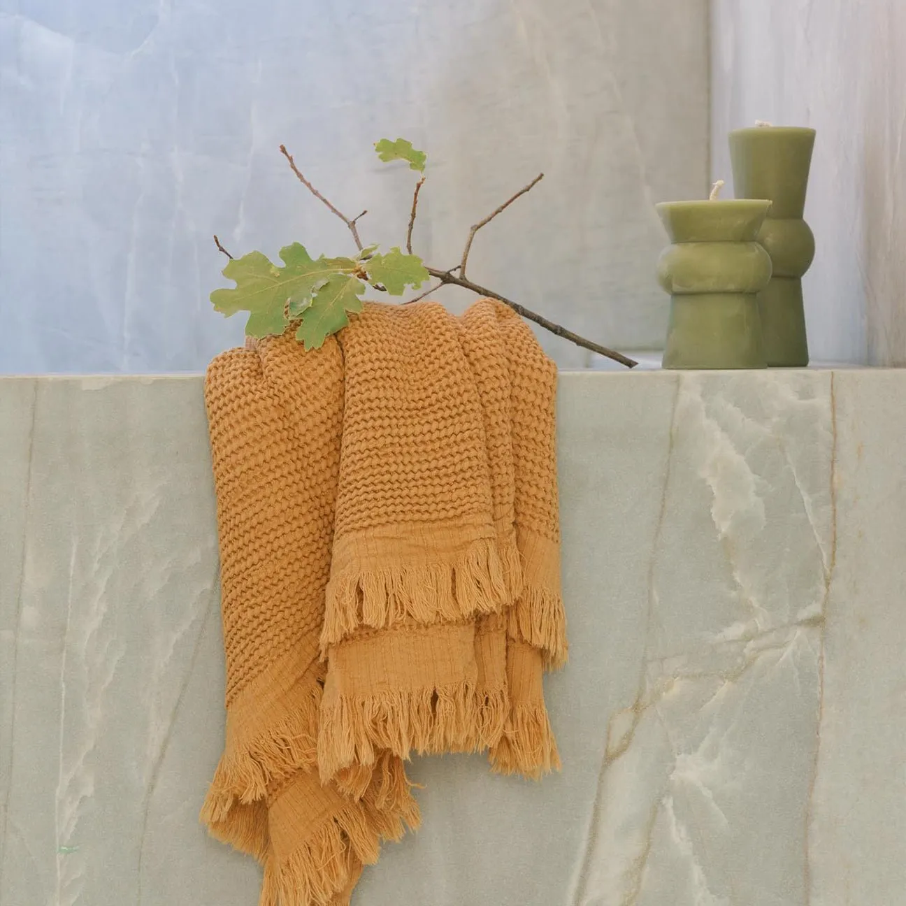 Latte Ella Hand Towel