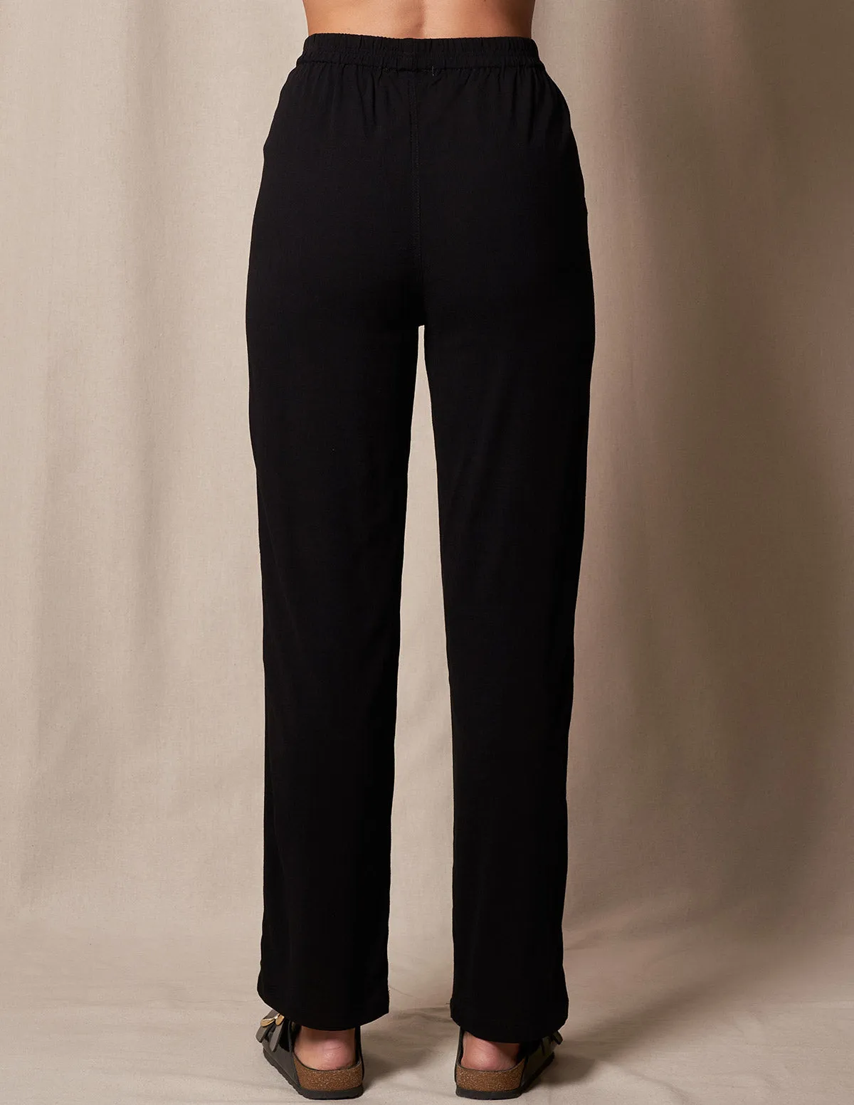 Linen/Bamboo Classic Straight Leg Pant