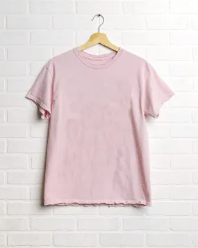 LivyLu Blank Pink Thrifted Tee