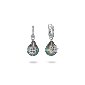 LUCKY STARS TAHITIAN BAROQUE PEARL DROP EARRINGS