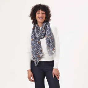 Magnolia Pod Blue Featherweight Scarf