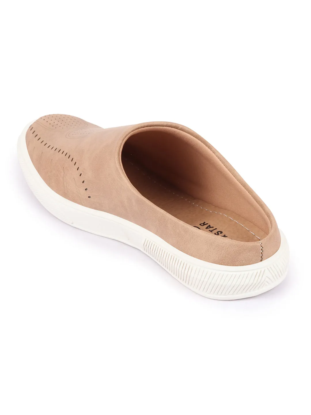 Men Chikku Back Open Stylish Design Slip On Shoes