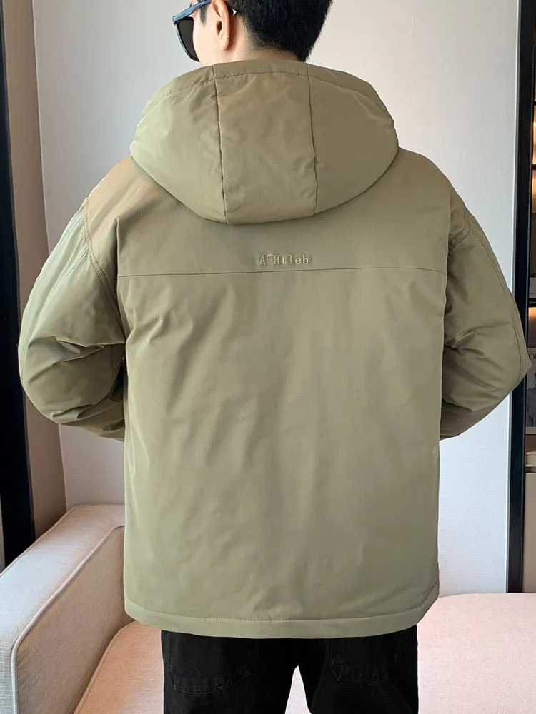 Men's Thick Cotton Padded Thermal Parkas