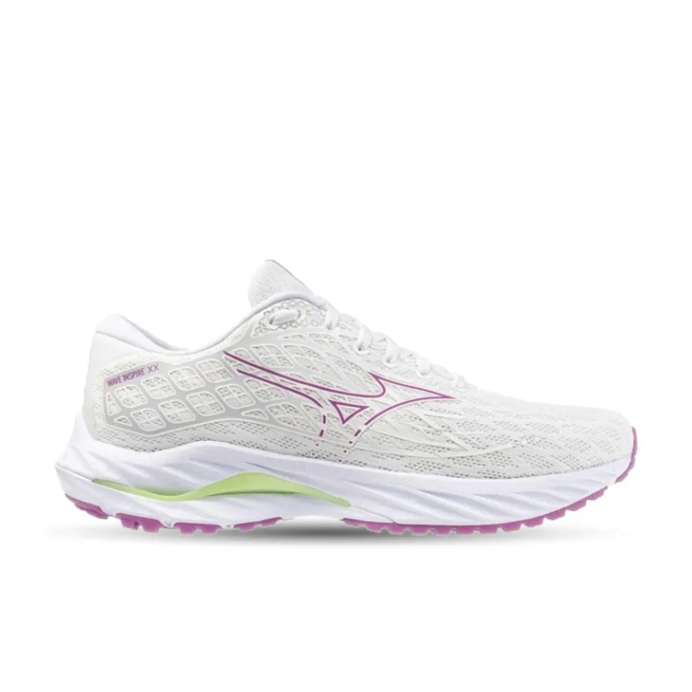 Mizuno Women's Wave Inspire 20 - White/Rosebud