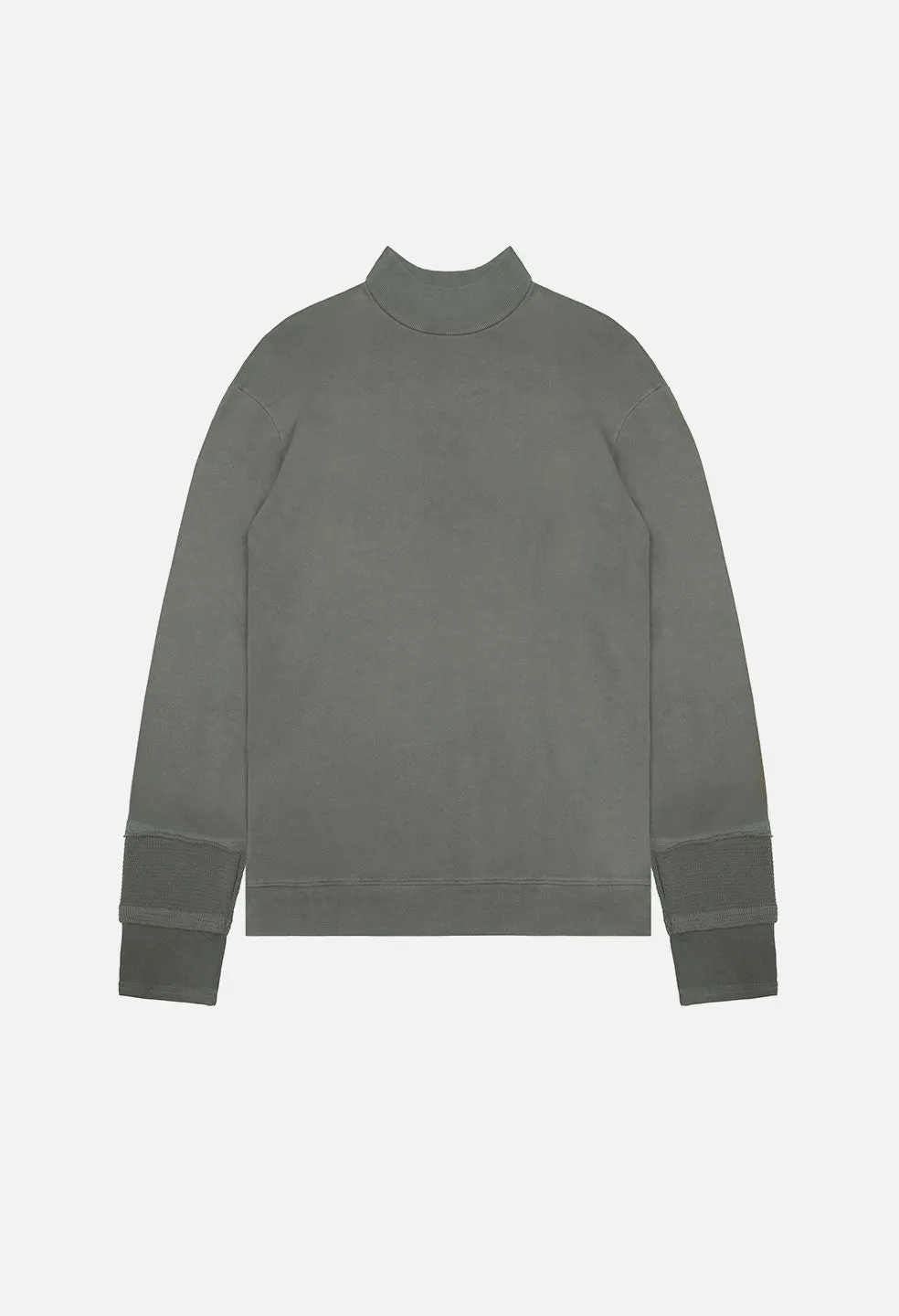 Mock Neck Pullover / Olive