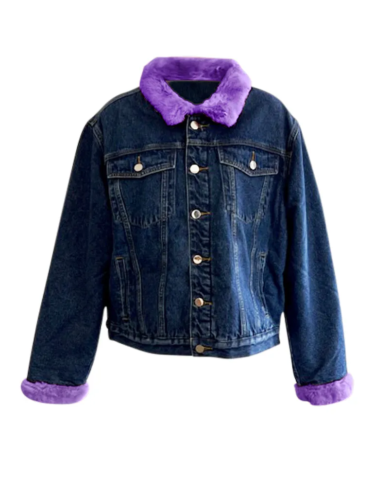 Moritz Denim and Faux Fur Jacket