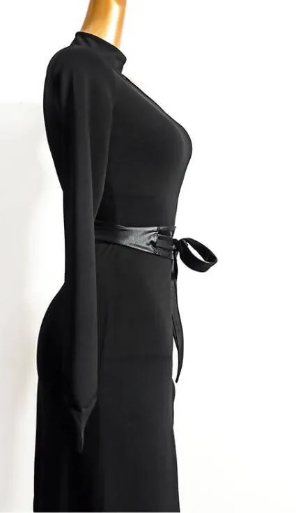 One Sleeve Black Latin Dancewear | 637