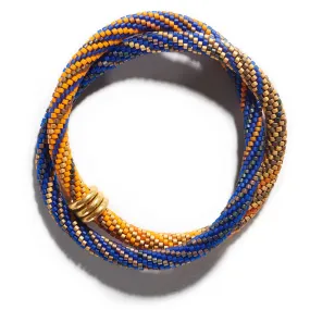 Orange, Blue & Gold IV Bracelet