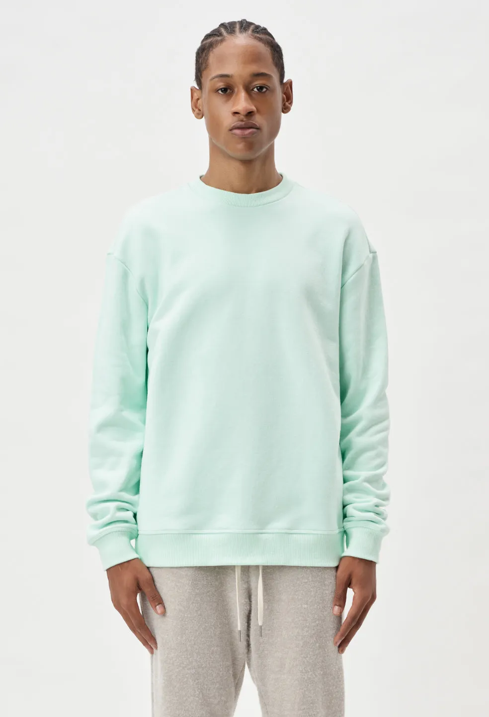 Oversized Crewneck Pullover / Archive Mint