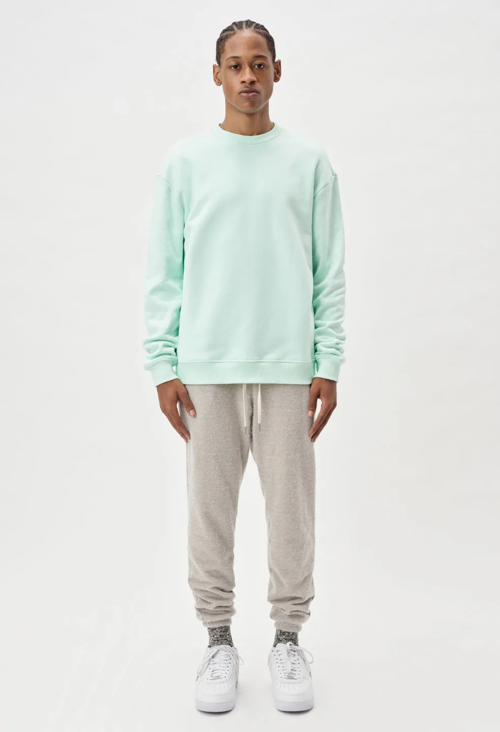 Oversized Crewneck Pullover / Archive Mint