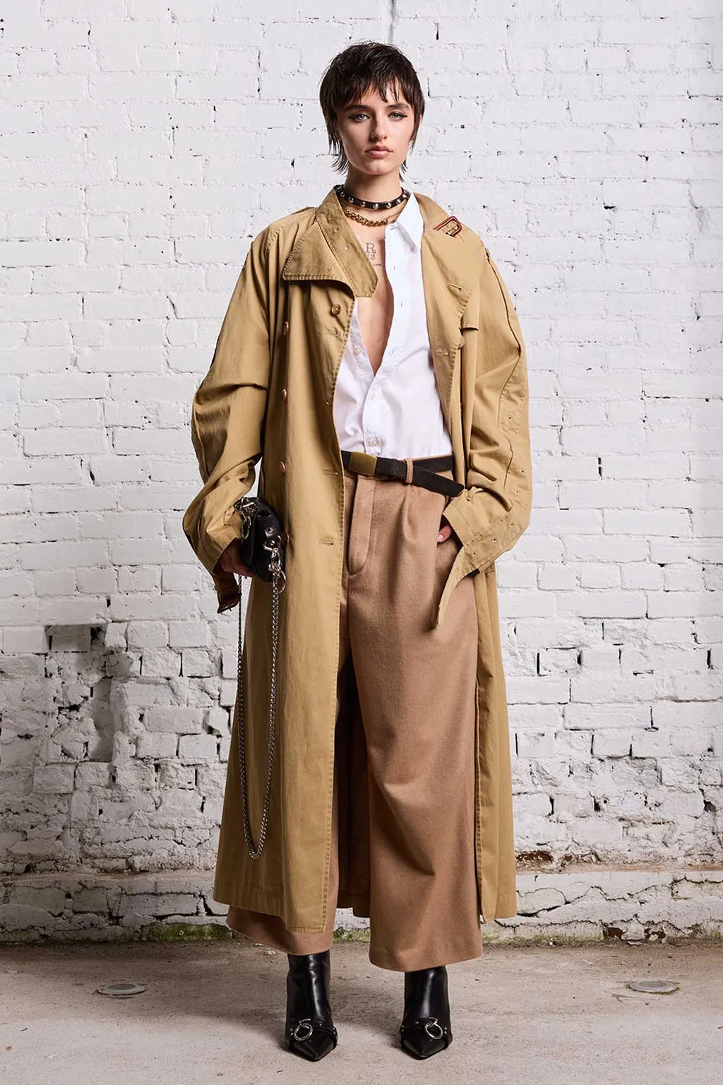 OVERSIZED DECONSTRUCTED TRENCH COAT