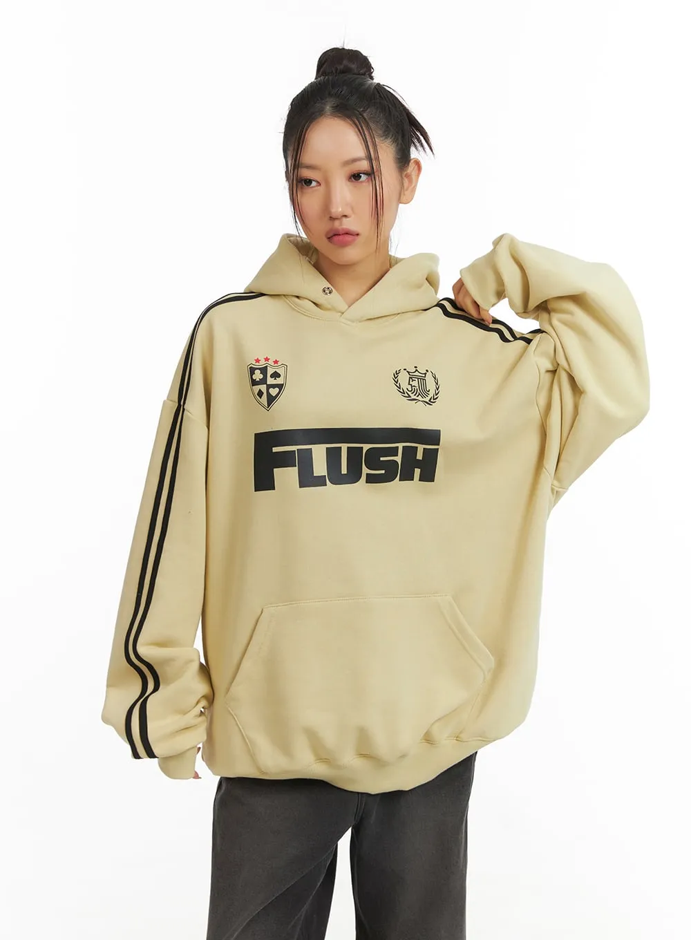 Oversized Flush Unisex Hoodie CJ429