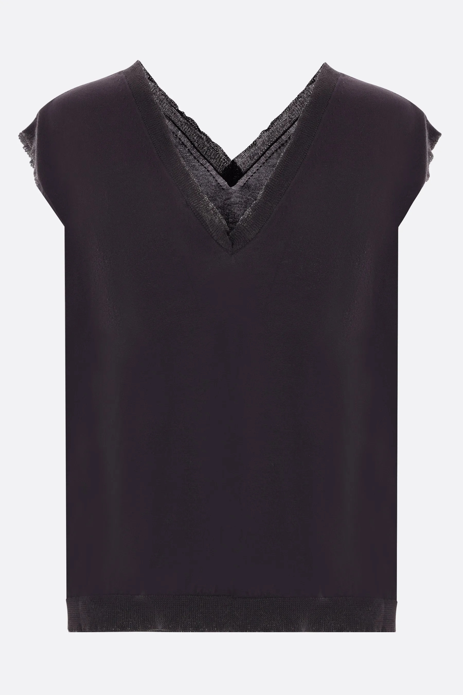 Patrica knit sleeveless oversized top