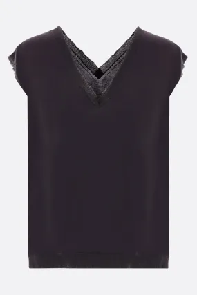 Patrica knit sleeveless oversized top